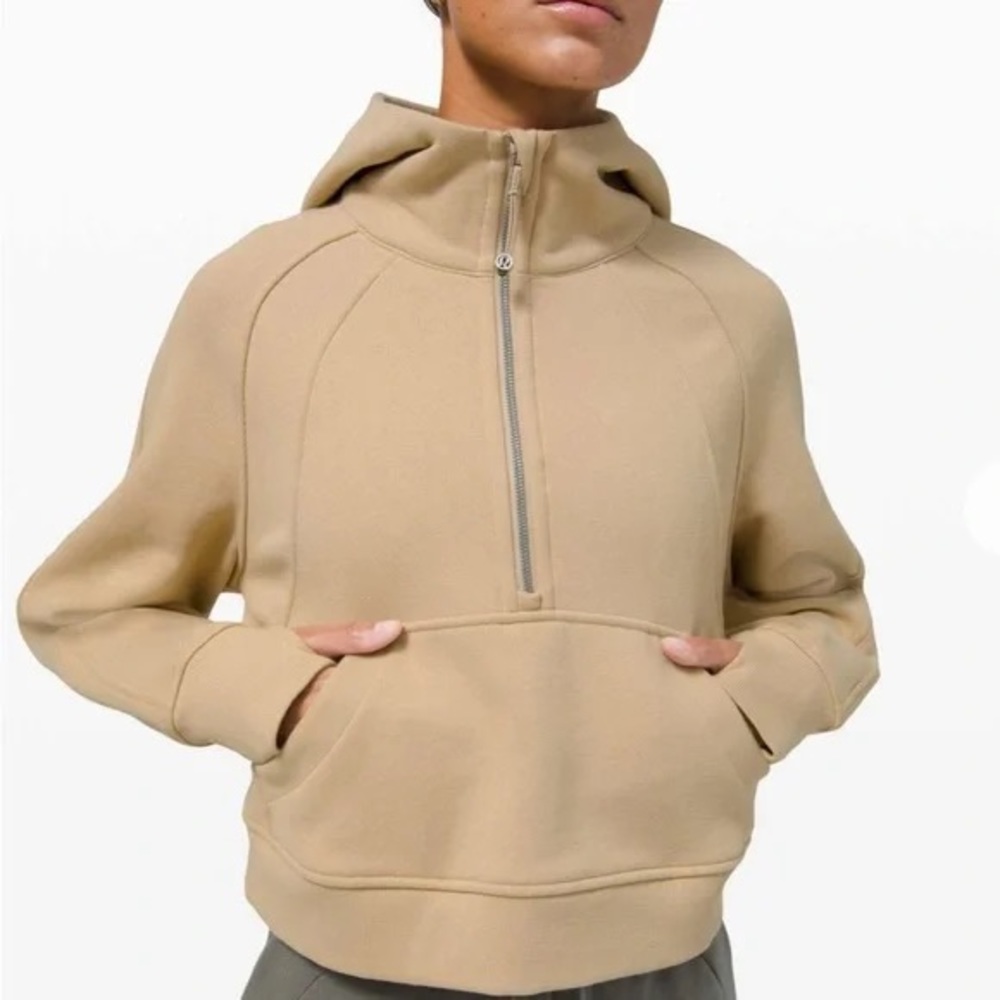 Lululemon Scuba Half Zip Hoodie in Trench